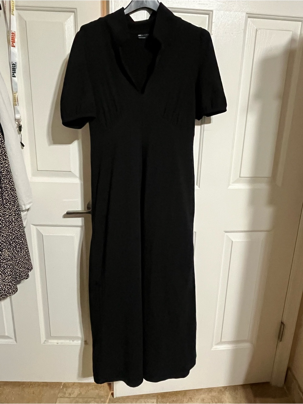 ASOS Black Short-Sleeve V-Neck Jumpsuit